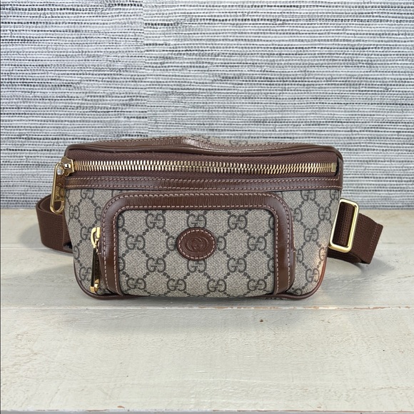 Gucci Other - Gucci Interlocking G Patch Belt Bag GG Supreme Canvas ✅COA Included